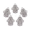 Tibetan Style Filigree Alloy Pendants LS-TIBEP-5262-AS-FF-1