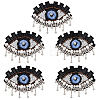 5Pcs Evil Eye Cloth Embroidered Appliques FIND-FG0003-07C-1