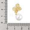 Brass Micro Pave Cubic Zirconia Pendants KK-P299-12G-3