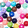 600Pcs 24 Colors Opaque Acrylic Beads MACR-CJ0001-14-3