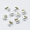 925 Sterling Silver Crimp Bead Cover STER-L063-06A-S-1