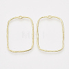 Alloy Open Back Bezel Pendants X-PALLOY-S121-81-1
