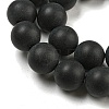 Dyed & Heated Natural Black Agate Beads Strands G-P088-14-10mm-4