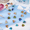 24Pcs 6 Colors Handmade Lampwork Beads LAMP-DC0001-30-4