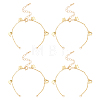 10Pcs Brass Curb Chains Bracelet Making AJEW-UN0001-19-1
