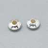 925 Sterling Silver Spacer Beads X-STER-T002-207S-2