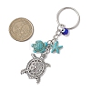 Tibetan Style Alloy Tortoise Keychains KEYC-JKC00964-01-3