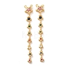 Brass Micro Pave Colorful Cubic Zirconia Big Pendants KK-A304-31B-G-1