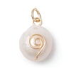 Natural Keshi Pearl Pendants PALLOY-JF04811-01-3