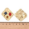 304 Stainless Steel Rhinestone Stud Earrings SA-CBAF6AD-26G-A-5
