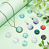 60Pcs 12 Colors Glass Cabochons GLAA-PH0004-62-4
