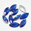 Pointed Back Glass Rhinestone Cabochons RGLA-T083-7x15mm-11-1