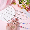 5Pcs Alloy Planet Moon Hanging Ornaments HJEW-BM0001-47-3