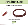 90M Round Plastic Rattan Cord OCOR-WH0077-134A-2