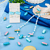 16Pcs 4 Colors Fish Spray Painted Alloy Enamel Beads FIND-TA0010-36-7