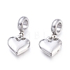 Tarnish Resistant 304 Stainless Steel European Dangle Charms STAS-M274-113P-1