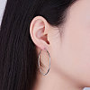 SHEGRACE 925 Sterling Silver Hoop Earrings JE670A-04-3