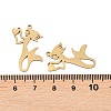 201 Stainless Steel Pendants STAS-I364-06G-3