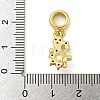 Rack Plating Brass & Cubic Zirconia & ABS Plastic Pearl European Pendants KK-Z067-61A-G-3