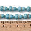 Synthetic Turquoise Dyed Beads Strands G-B184-B02-01-5