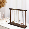 2Pcs Wood Necklace Organizer Display Stands NDIS-WH0016-15A-01-5