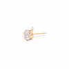 Iron Stud Earring Findings IFIN-WH0050-07G-02-1