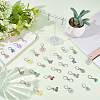 16 Pairs 16 Styles Alloy Enamel Leverback Earrings EJEW-BM0001-06-4