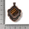 Natural Tiger Eye Pendants G-A297-03R-17-3