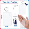 16Pcs Rectangle Acrylic Photo Frame Keychain KEYC-CA0001-34-2