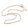 Brass Figaro Chains Necklaces for Women NJEW-D302-29RG-4