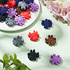 ARRICRAFT 24Pcs 6 Colors Spider Food Grade Eco-Friendly Silicone Focal Beads SIL-AR0001-12-4