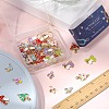 56Pcs 14 Style Alloy Enamel Pendants ENAM-SC0003-77-3