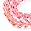 Baking Paint Transparent Glass Beads Strands DGLA-A035-T6mm-A01-4