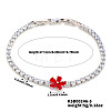 Elegant Brass Micro Pave Cubic Zirconia Charm Bracelets GR4721-5-1