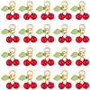 50Pcs Glass & Acrylic Beaded Charms GLAA-SC0002-77-6