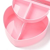 Heart Plastic Jewelry Boxes LS-OBOX-F006-09B-5