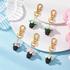 Glass Seed Beaded Pendant Decorations HJEW-MZ00401-2