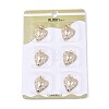Brass Micro Pave Cubic Zirconia Pendants KK-T073-40G-2