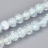 Handmade Foil Lampwork Beads Strands FOIL-T008-09D-1