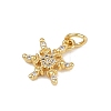 Brass Micro Pave Cubic Zirconia Charms KK-H077-02G-04-2