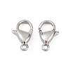 Tarnish Resistant 316 Surgical Stainless Steel Lobster Claw Clasps STAS-316-FL12A-4