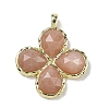 Natural Sunstone Faceted Pendants G-A308-01G-09-1