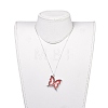 Glass Pendant Necklaces NJEW-JN02665-6