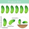 10Pcs Opaque Resin Vegetable Pendants RESI-YW0005-65-3