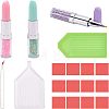 Lipstick Shape Plastic Nail Art Rhinestones Picker Pen MRMJ-FH0001-08-1