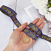 Ethnic Style Embroidery Polyester Ribbons OCOR-WH0070-86B-3