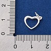 925 Sterling Silver Heart Charms STER-G045-01S-03-3