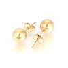 PVD Vacuum Plating 304 Stainless Steel Stud Earrings EJEW-E244-B01-G-2