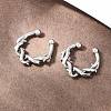 316 Stainless Steel Hoop Nose Rings AJEW-C044-05B-AS-3
