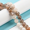 Natural Multi-Moonstone Beads Strands G-P503-8MM-04-3